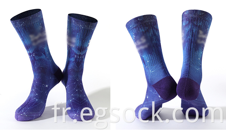 Printed Cushion Galaxy Socks